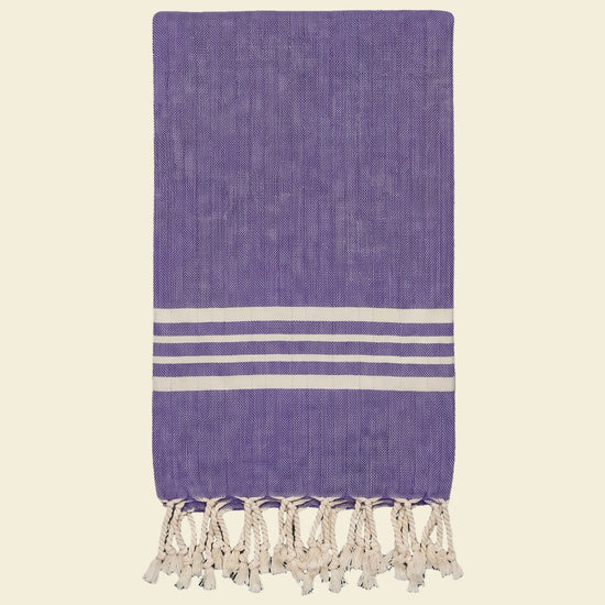 hamamdoek Krem Sultan violet - op kleur
