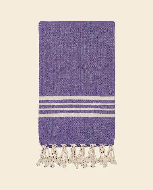 hamamdoek Krem Sultan violet - op kleur