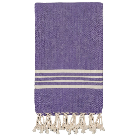 hamamdoek Krem Sultan violet - vrijstaand