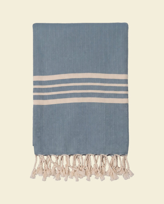 hamamdoek Krem Sultan XXL air blue - op kleur
