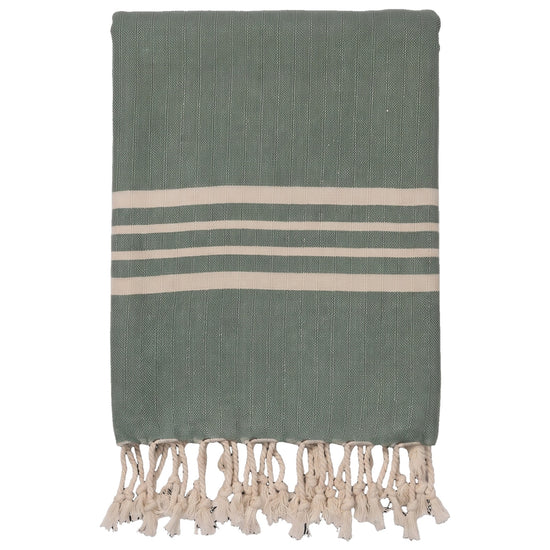 hamamdoek Krem Sultan XXL almond green - vrijstaand