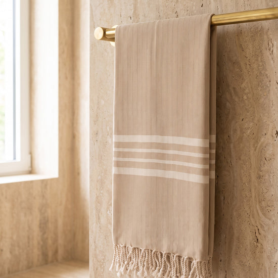hamamdoek Krem Sultan XXL beige - sfeer