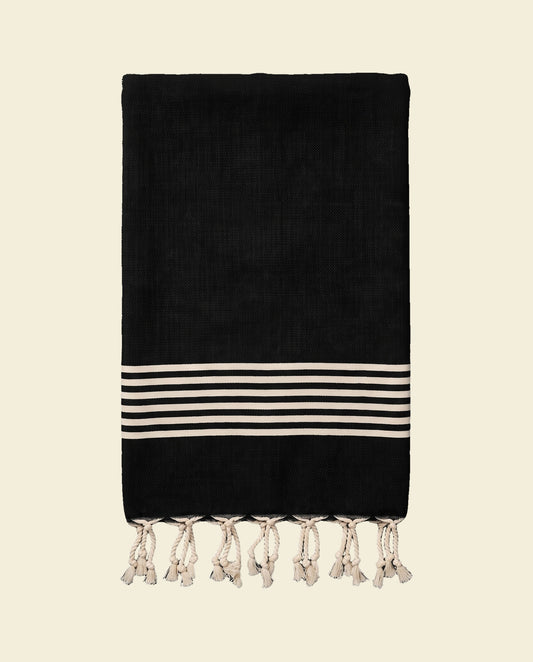 hamamdoek Krem Sultan XXL black - op kleur