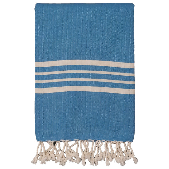 hamamdoek Krem Sultan XXL blue - vrijstaand
