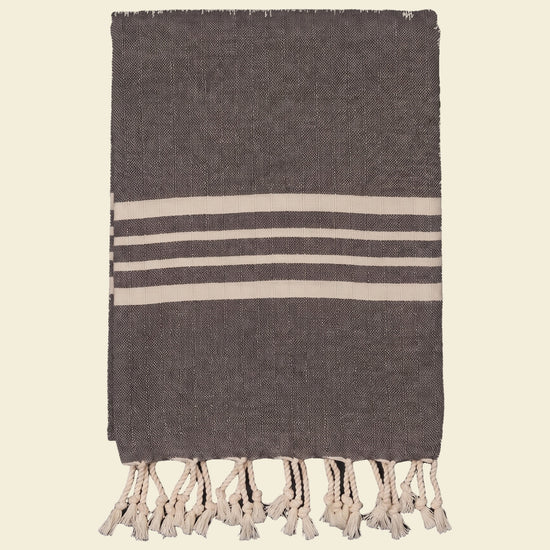 hamamdoek Krem Sultan XXL dark grey - op kleur