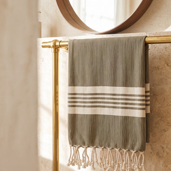 hamamdoek Krem Sultan XXL khaki - sfeer