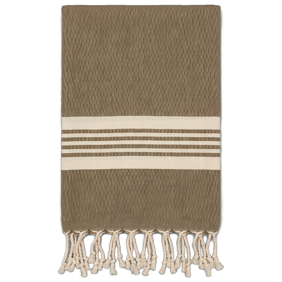 hamamdoek Krem Sultan XXL khaki - vrijstaand