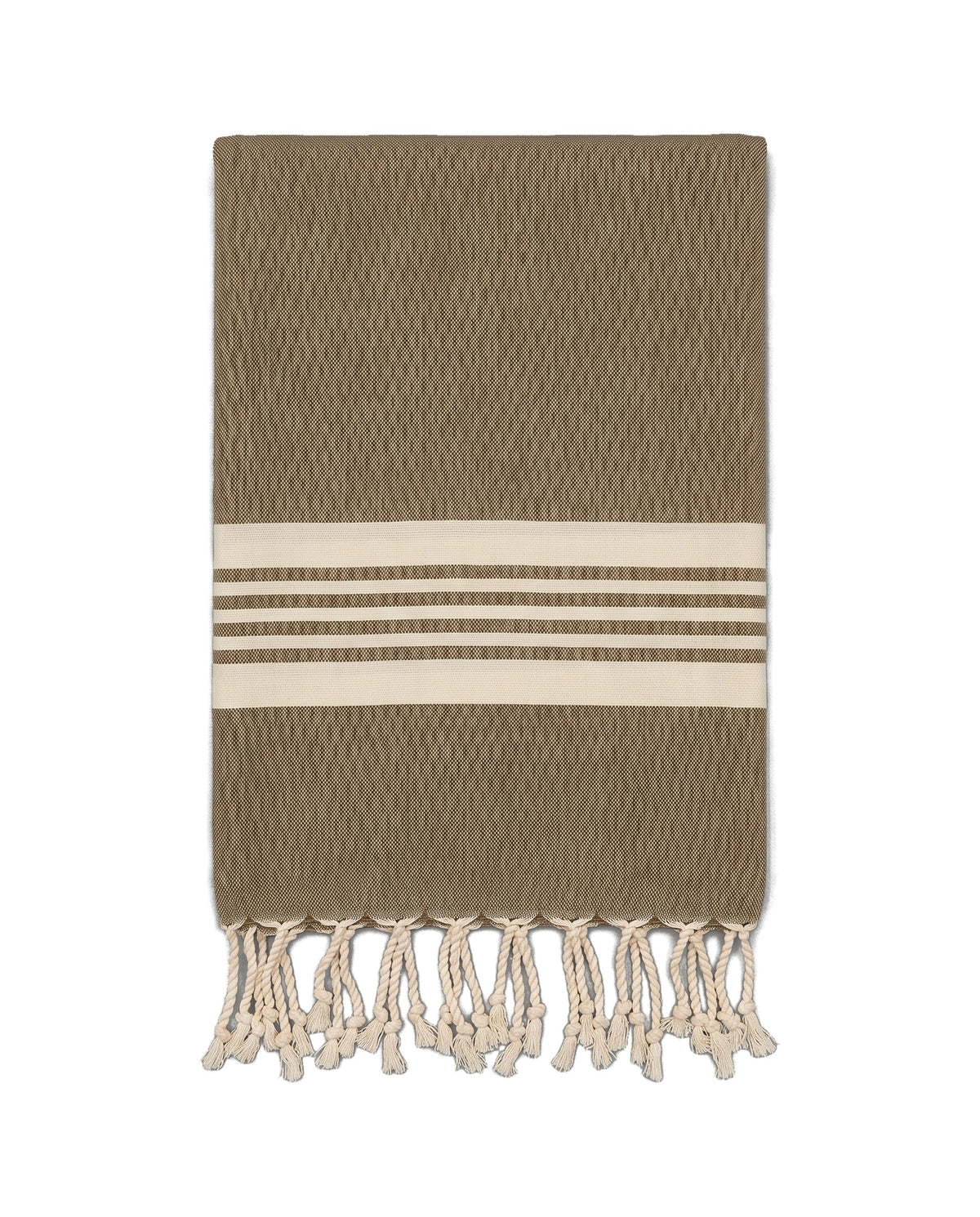 hamamdoek Krem Sultan XXL khaki - vrijstaand