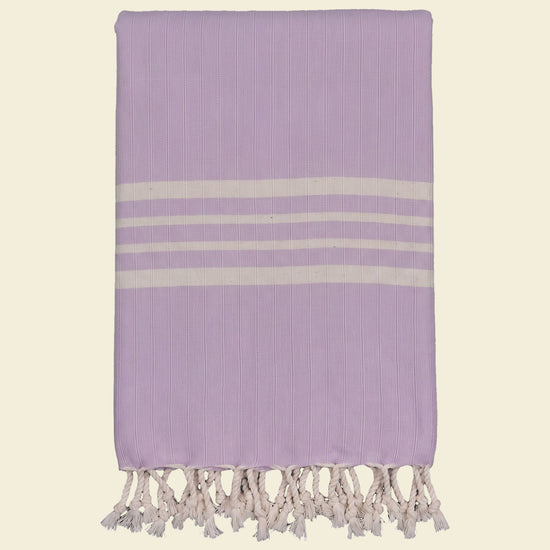 hamamdoek Krem Sultan XXL light lilac - op kleur