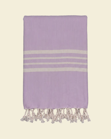 hamamdoek Krem Sultan XXL light lilac - op kleur