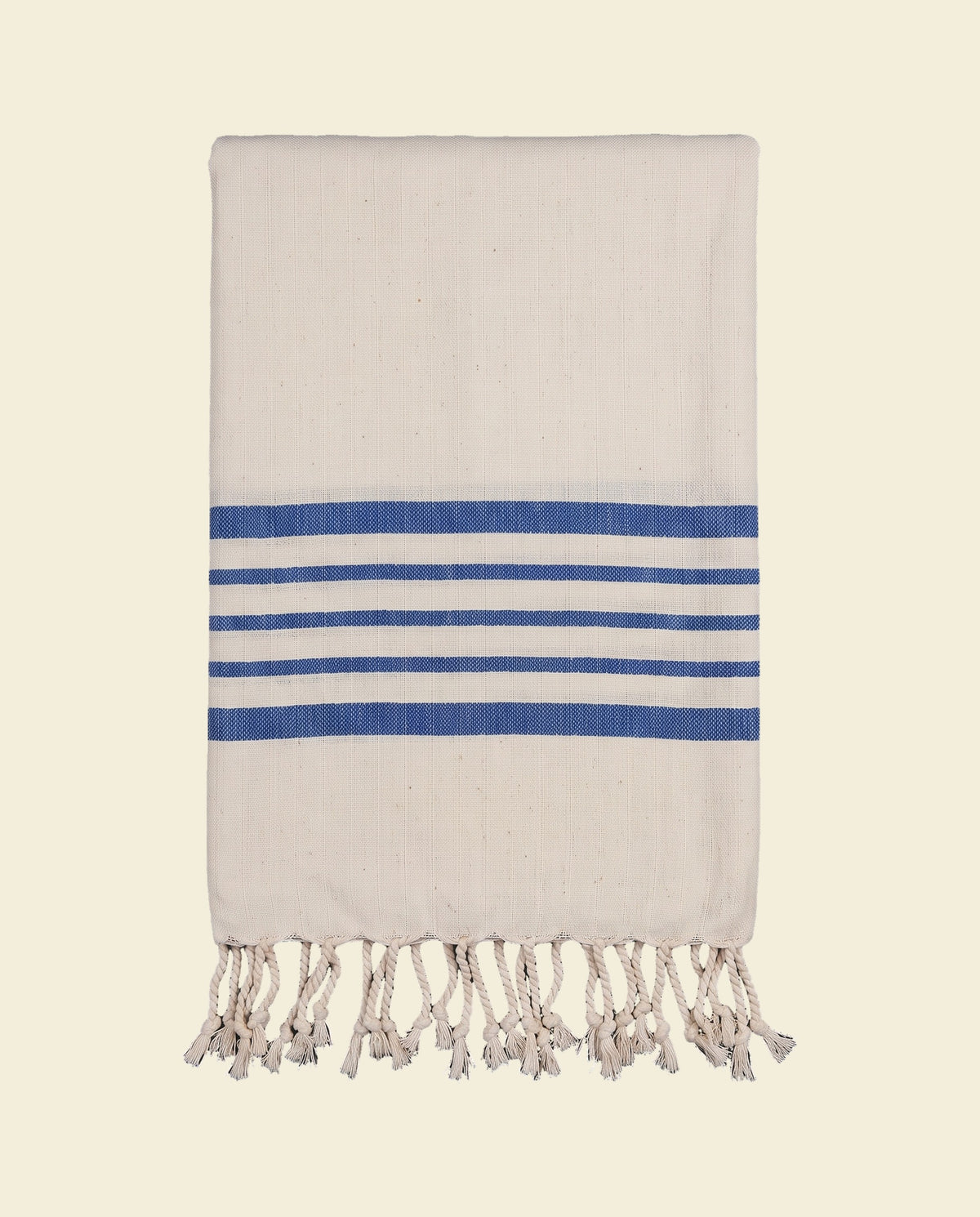 hamamdoek Krem Sultan XXL natural royal blue - op kleur