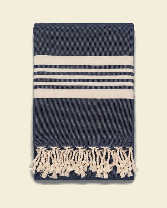 hamamdoek Krem Sultan XXL navy - op kleur