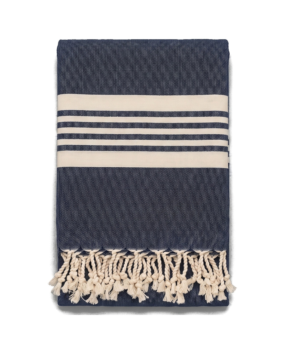 hamamdoek Krem Sultan XXL navy - vrijstaand