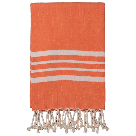 hamamdoek Krem Sultan XXL orange - vrijstaand