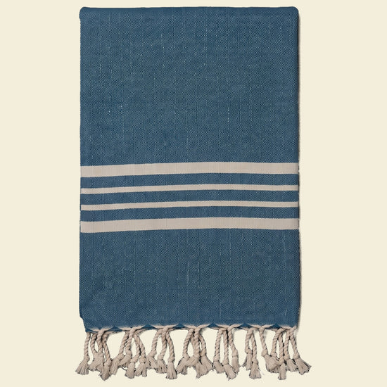 hamamdoek Krem Sultan XXL petrol blue - op kleur