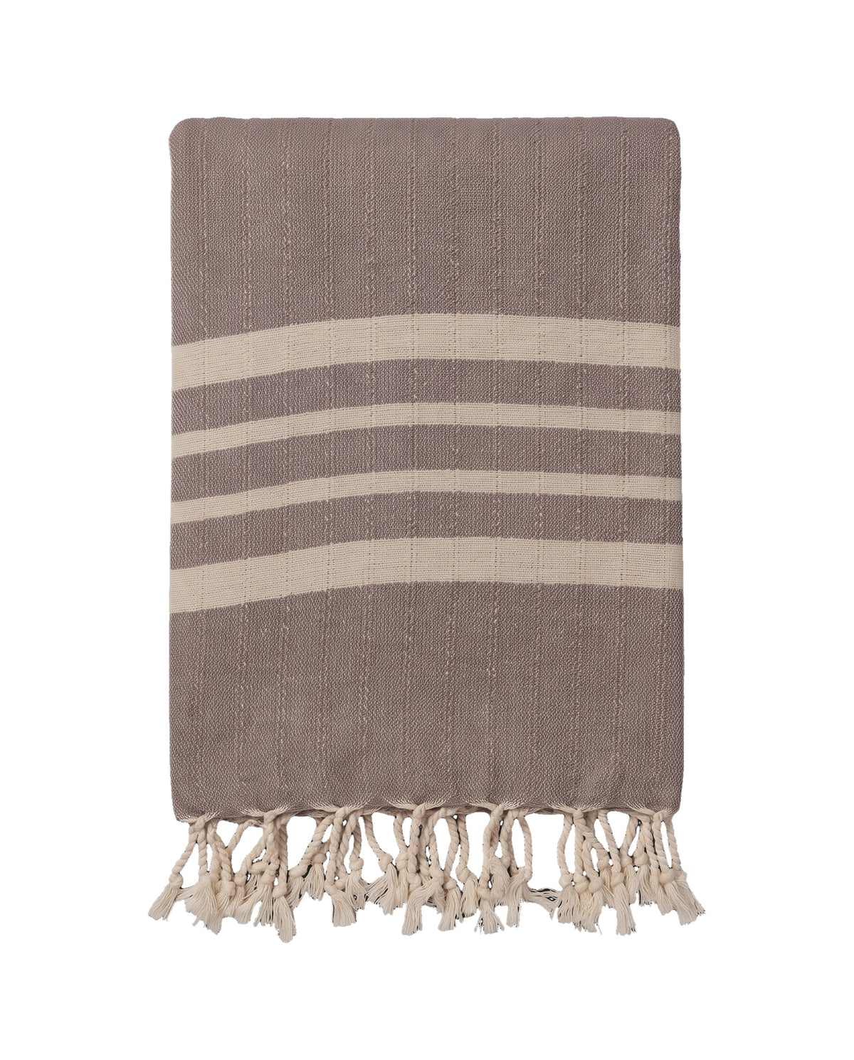 hamamdoek Krem Sultan XXL taupe - vrijstaand
