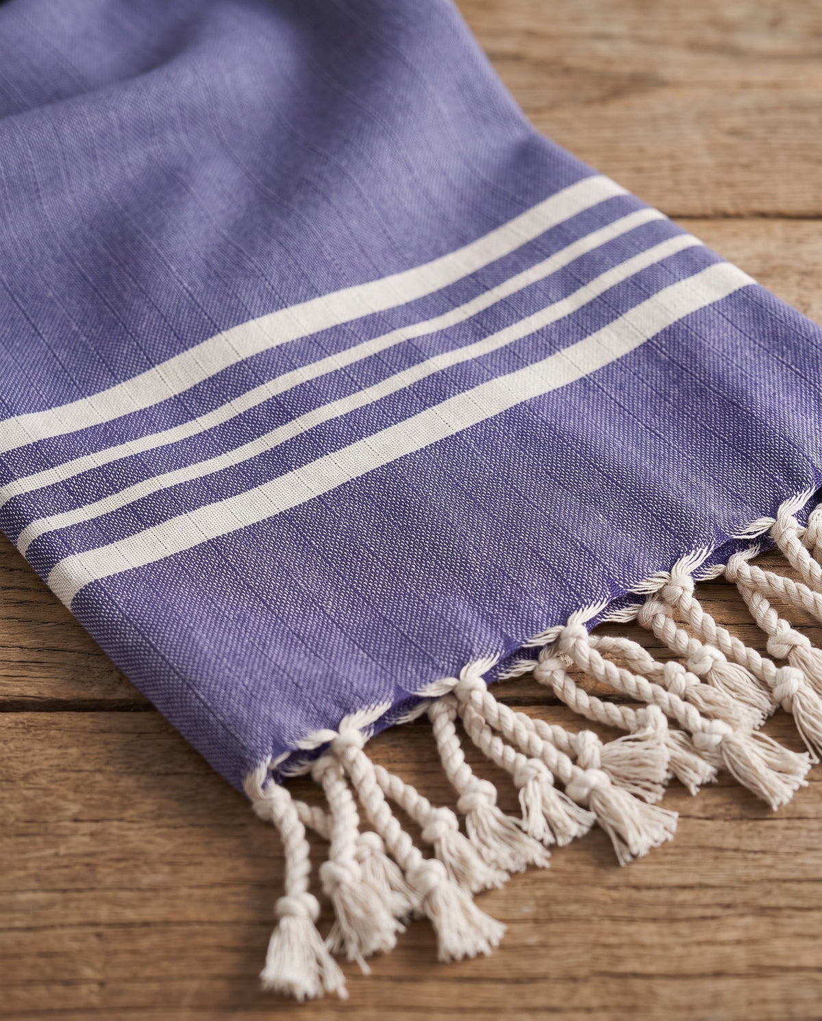 hamamdoek Krem Sultan XXL violet - detail