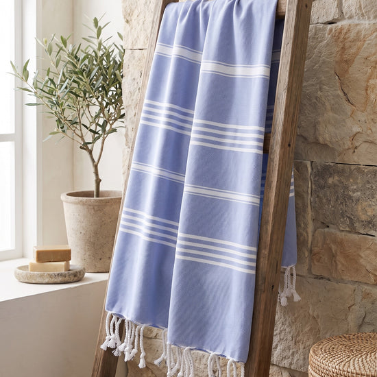 hamamdoek lavendelblauw - sfeer