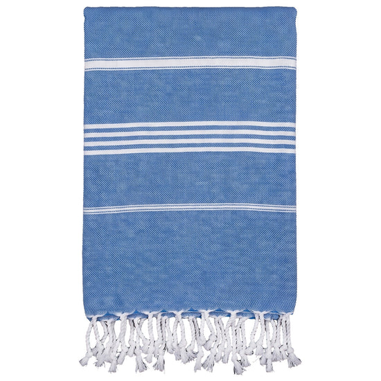 hamamdoek mediteraanblauw - vrijstaand