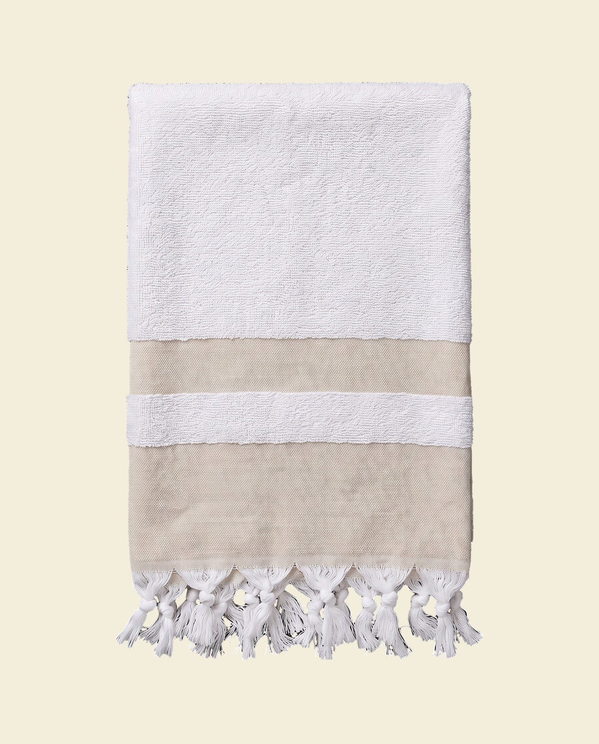 hamamdoek met badstof olijfgroen - op kleur