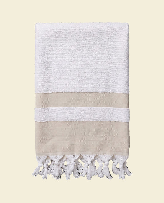 hamamdoek met badstof olijfgroen - op kleur