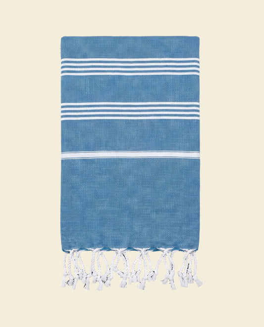 hamamdoek oceaanblauw - op kleur