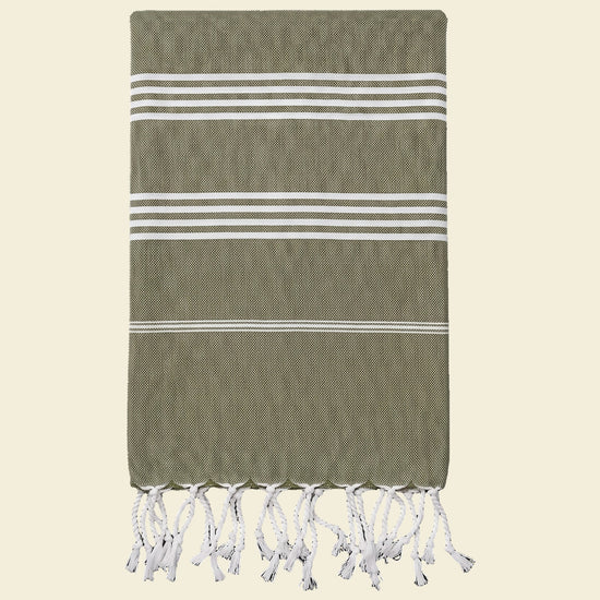 hamamdoek olijfgroen - op kleur