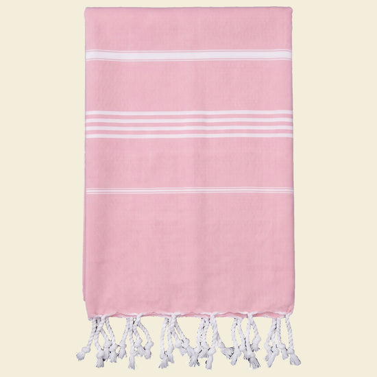 hamamdoek poederroze - op kleur
