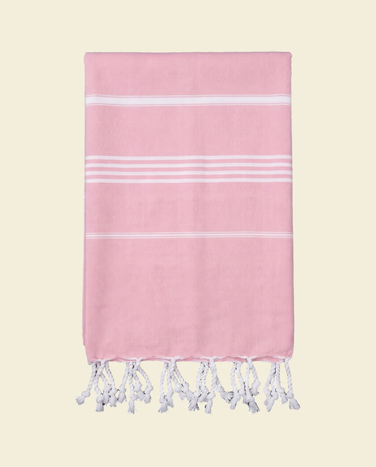hamamdoek poederroze - op kleur