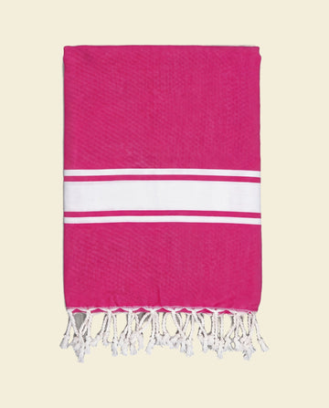 hamamdoek Robuste fuchsia - op kleur
