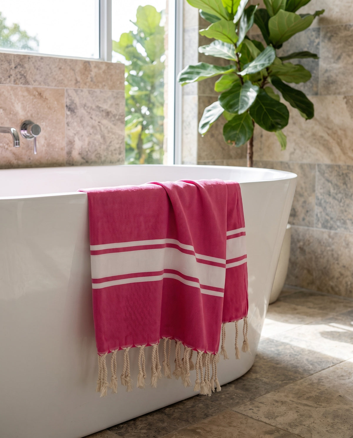 hamamdoek Robuste fuchsia - sfeer