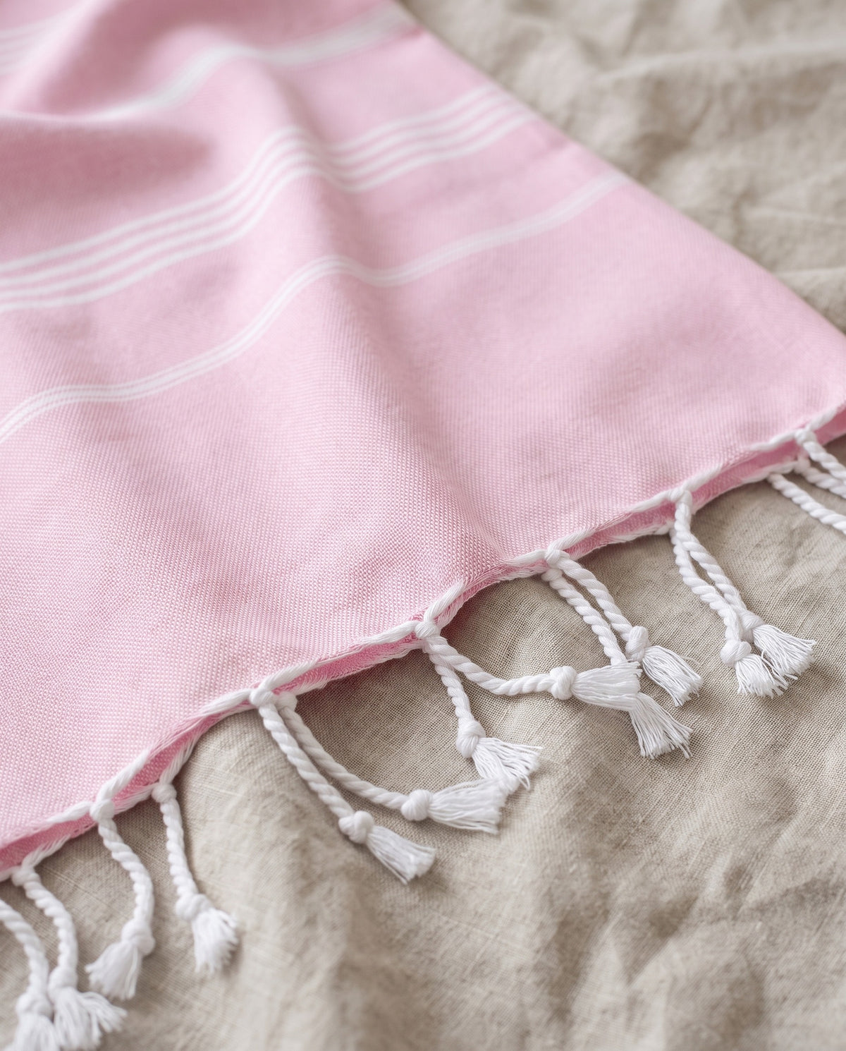 hamamdoek roze - detail