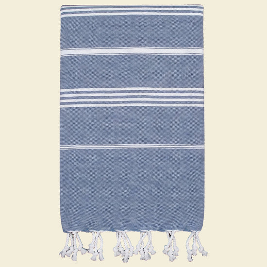 hamamdoek staalblauw - op kleur