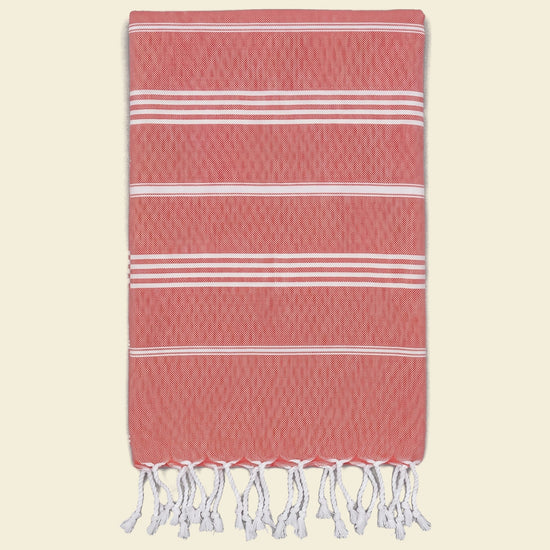 hamamdoek steenrood - op kleur