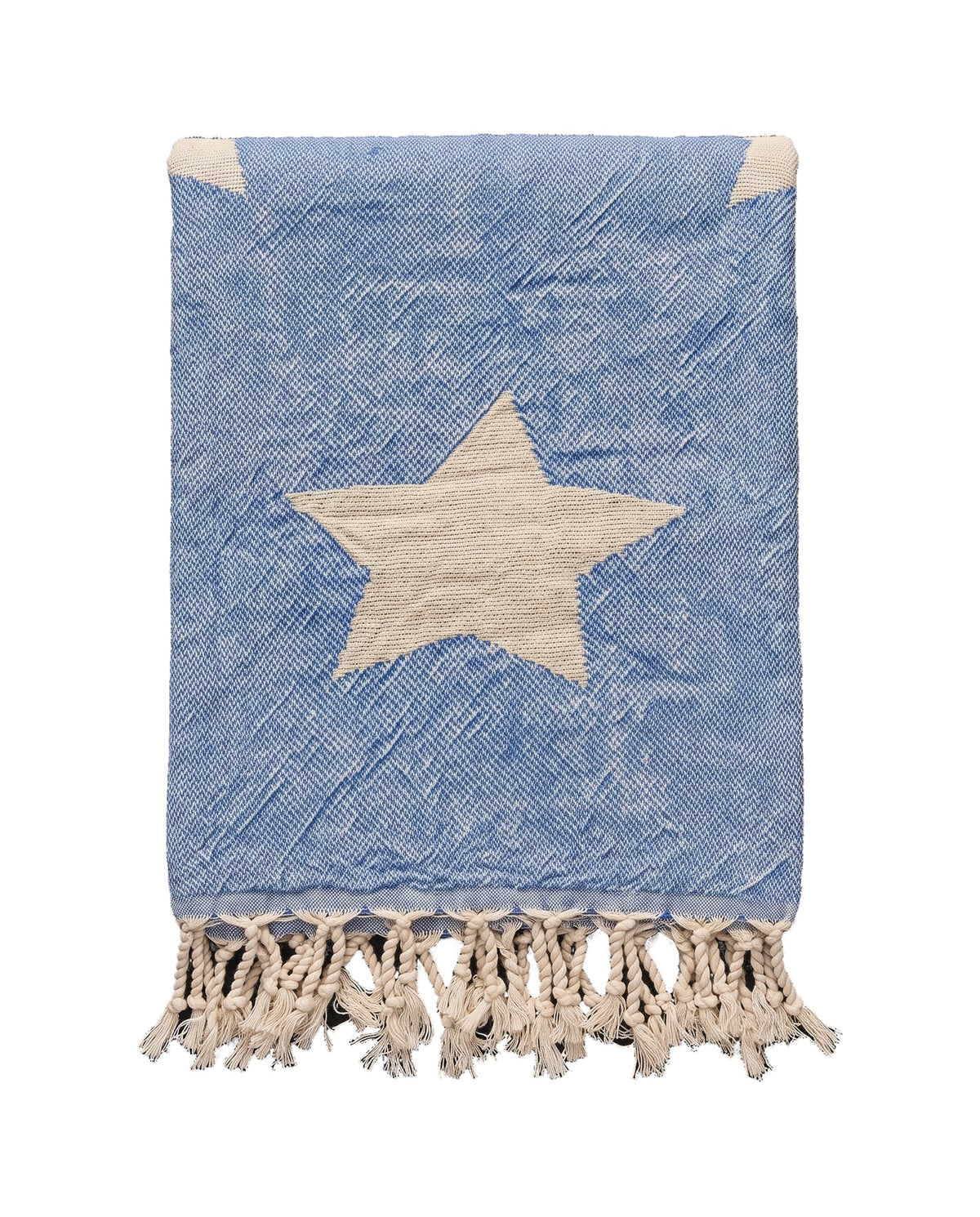 hamamdoek Ster blauw - vrijstaand