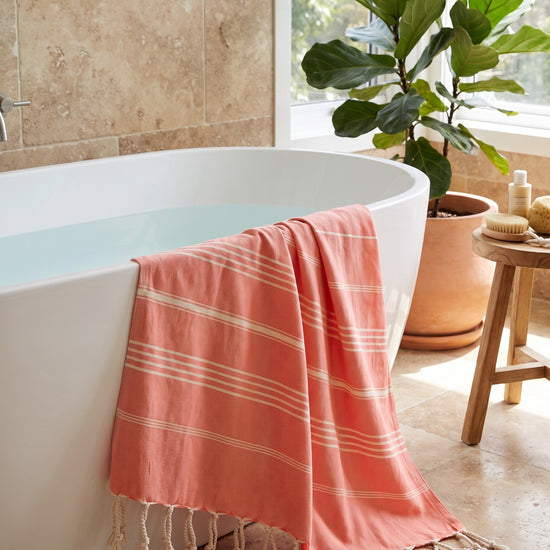 hamamdoek Take me to the Beach! coral - sfeer