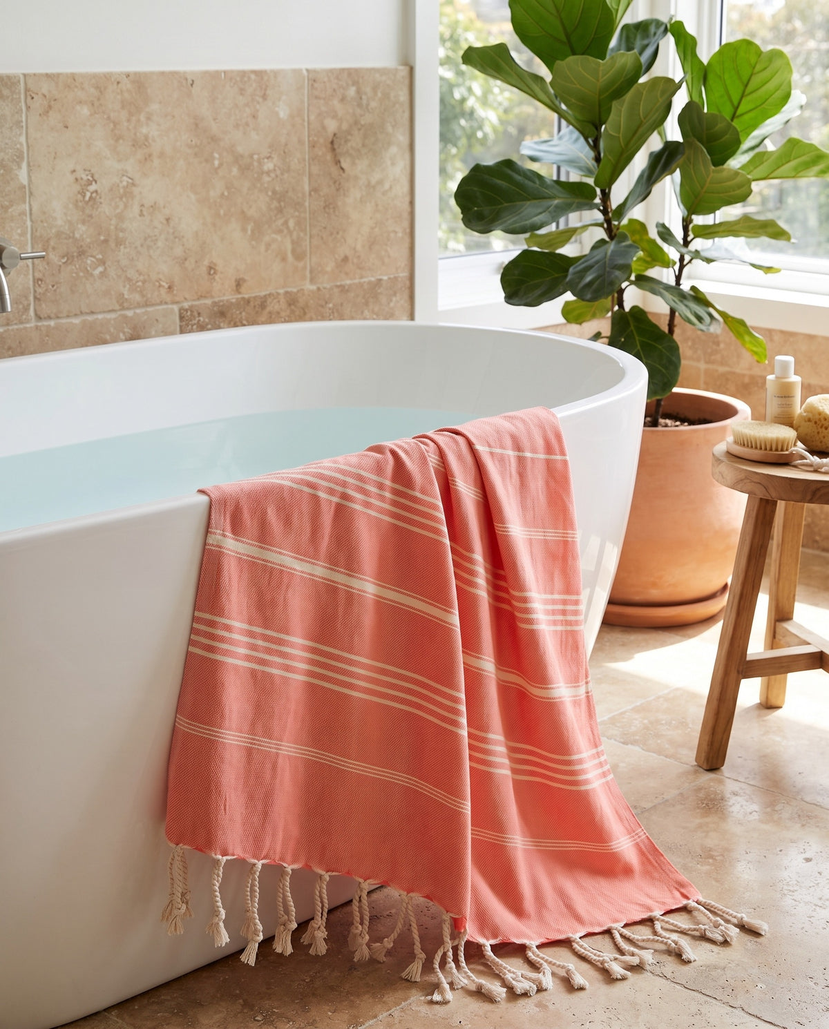 hamamdoek Take me to the Beach! coral - sfeer