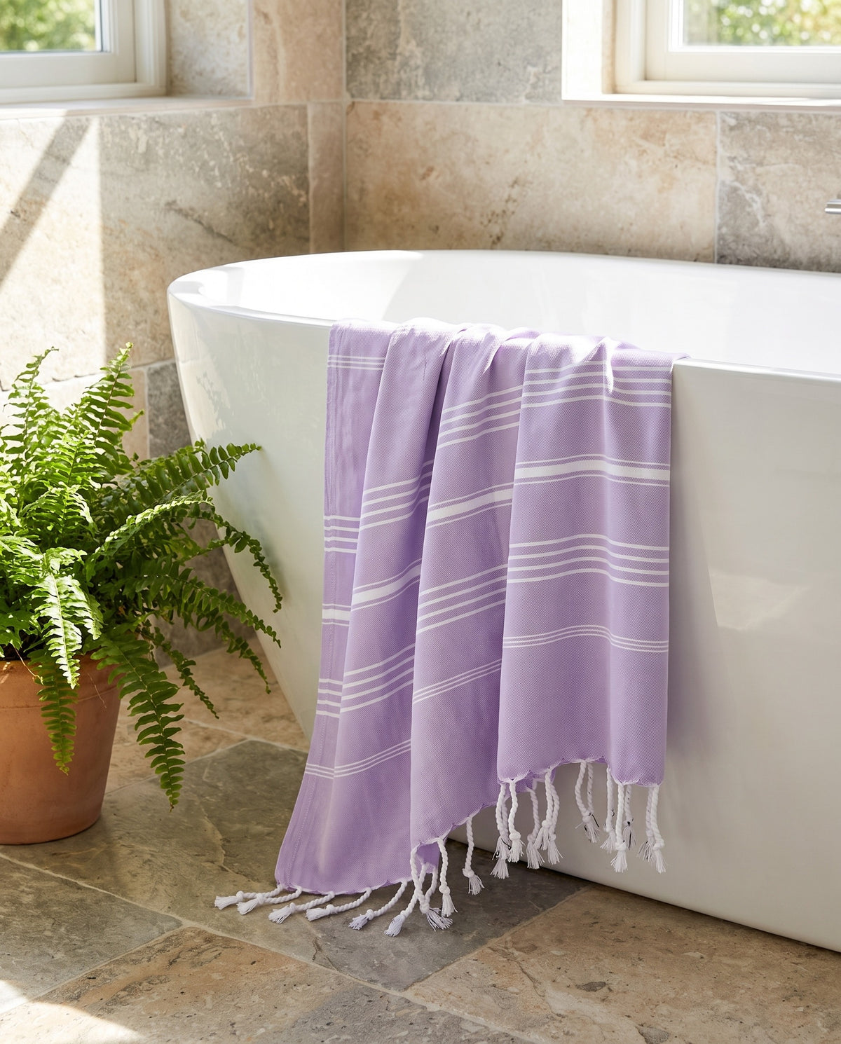 hamamdoek Take me to the Beach! lavender - sfeer