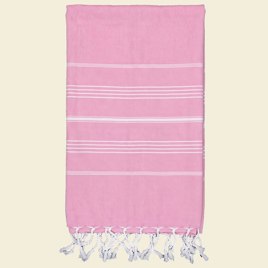 hamamdoek Take me to the Beach! pink - op kleur