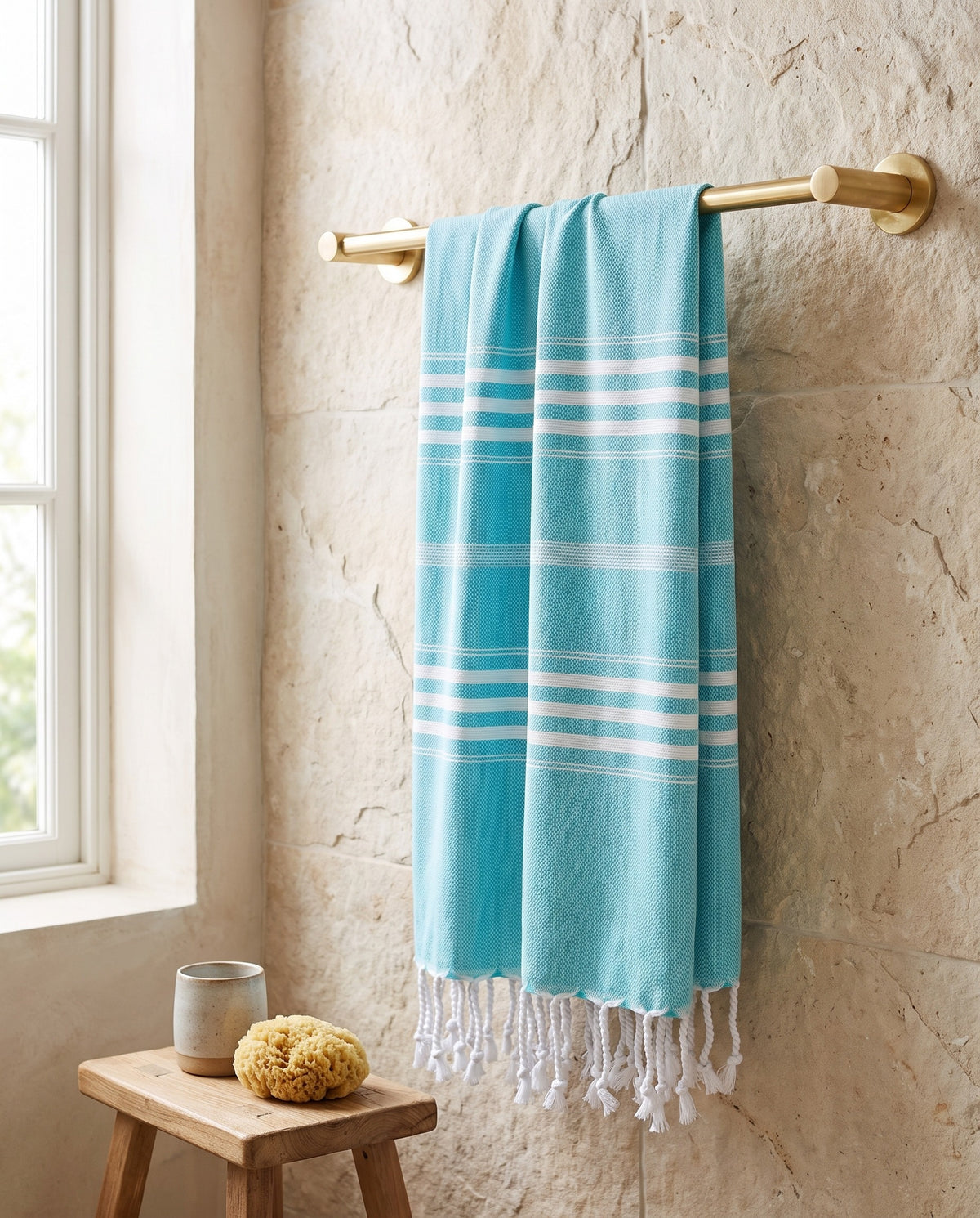 hamamdoek XL aqua - sfeer