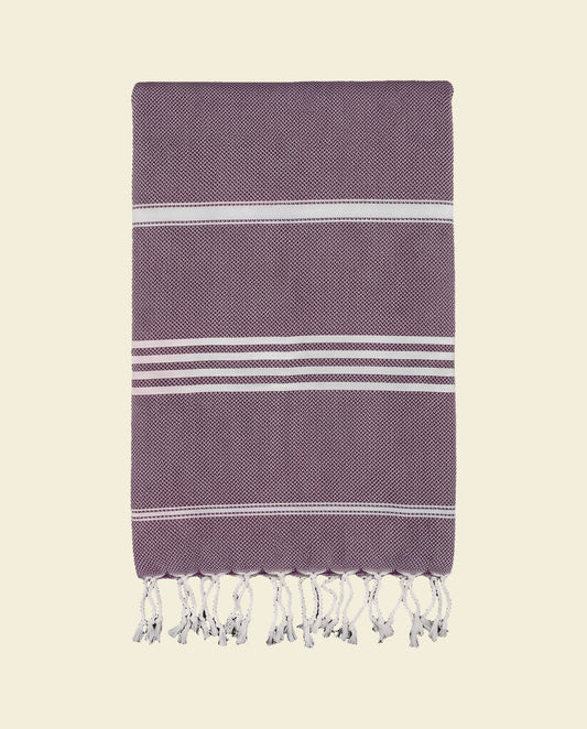 hamamdoek XL aubergine - op kleur
