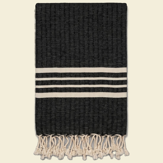 Hamamdoek XL black – Krem Sultan - op kleur