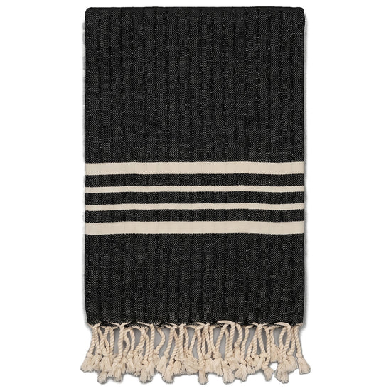 Hamamdoek XL black – Krem Sultan - vrijstaand