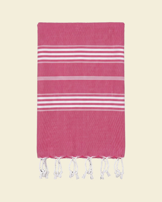 hamamdoek XL cerise - op kleur