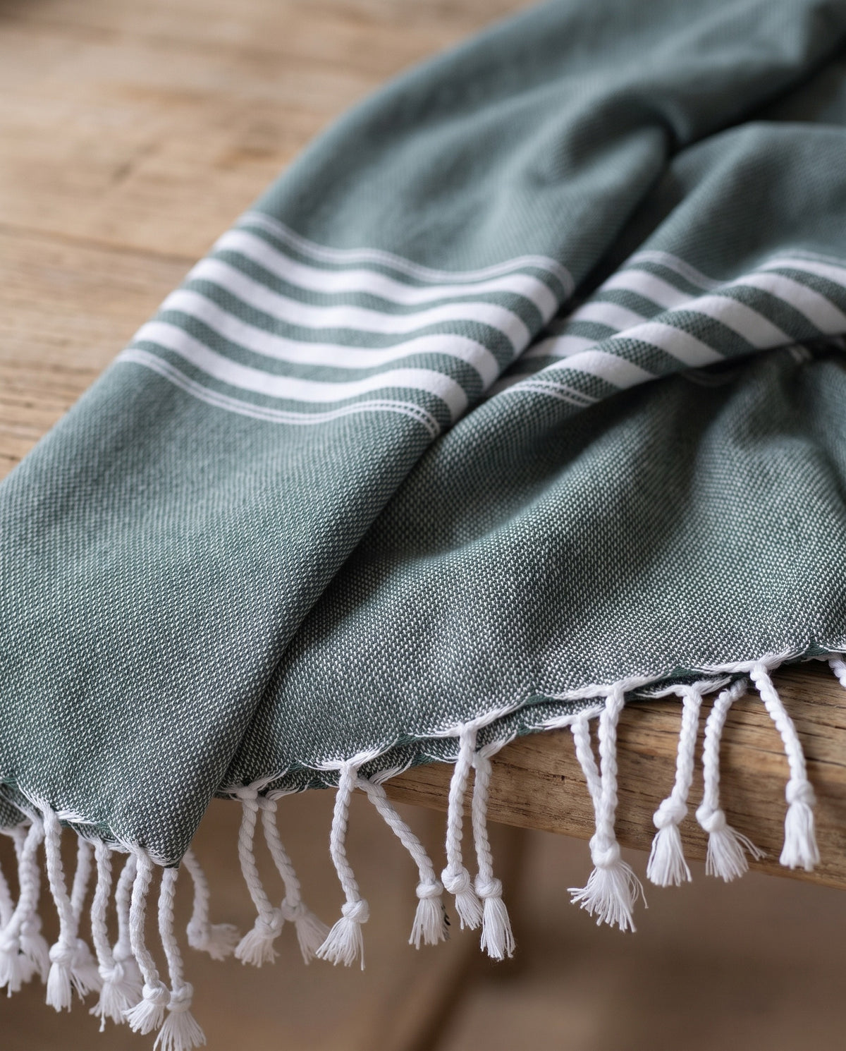 hamamdoek XL dennengroen - detail