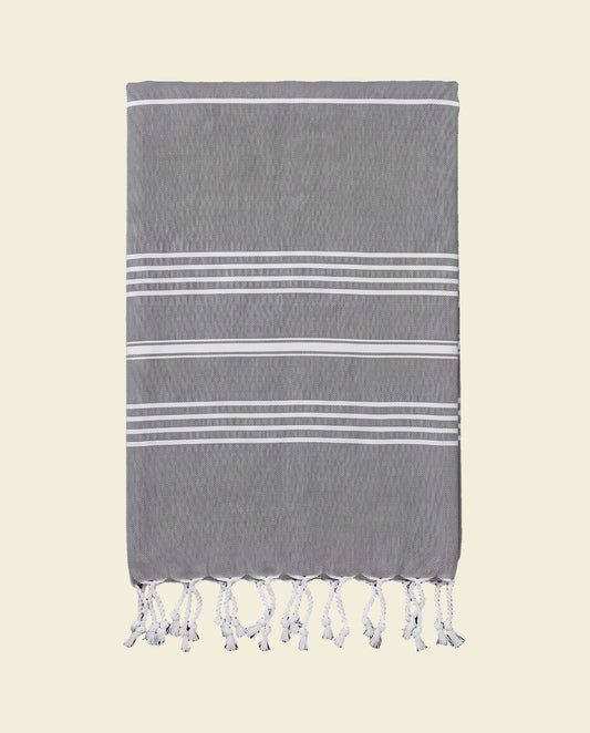 hamamdoek XL donkergrijs - op kleur