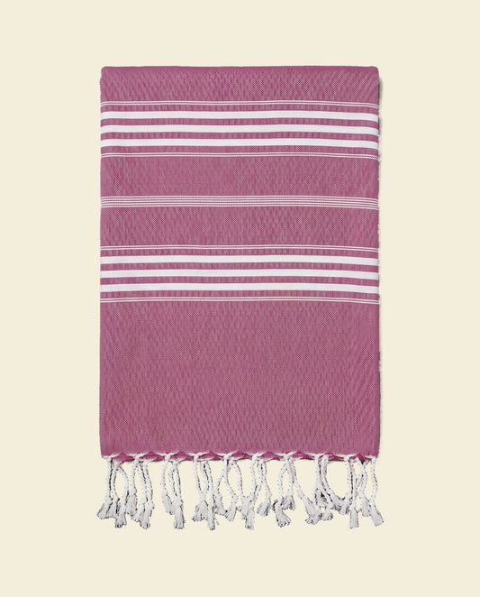 hamamdoek XL framboos - op kleur