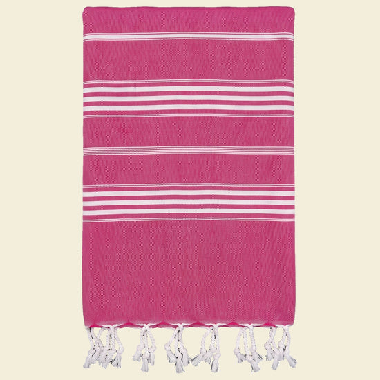 hamamdoek XL fuchsia - op kleur