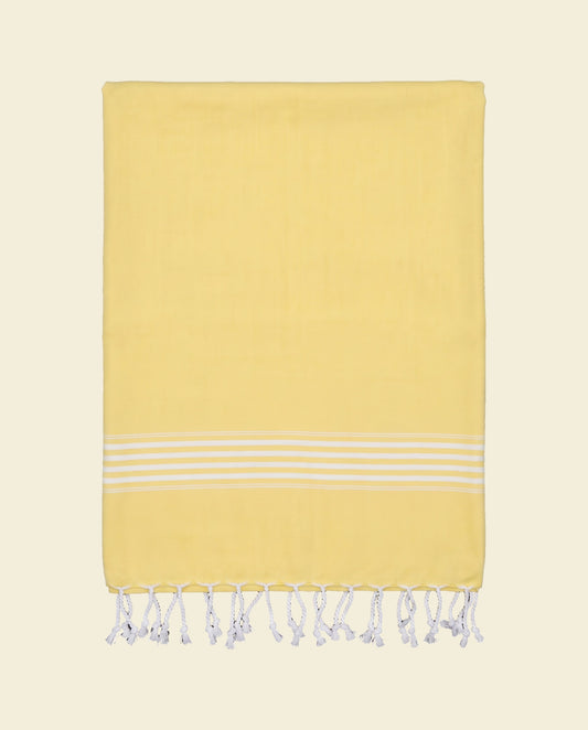 hamamdoek XL geel - op kleur