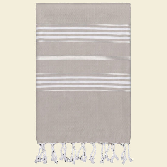 hamamdoek XL grijsbeige - op kleur